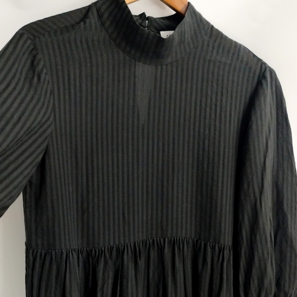 Amour Vert Alina Black High Neck Baby Doll Dress - Picture 7 of 14